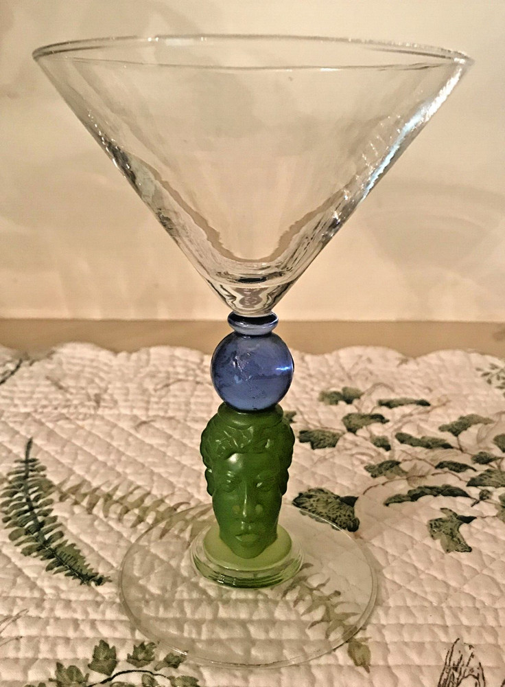 Richard Jolley Martini Glass Sapphire Bombay Gin 1996