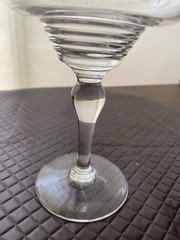 VINTAGE STUART CRYSTAL COMPORT with etched bird and Flower