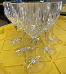Cristal D’Arques-Durand Constance Plain Wine Glasses-Set of 6