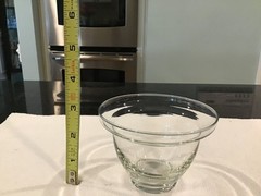 Vintage Blefeld Crystal Glass Chillers Shrimp Coctail with Liner Silver Band