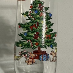 Set of 4 Vintage 12 Oz Luminarc Holiday Christmas Decor Tumbler Glasses