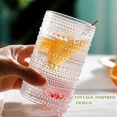 Classic Glass Tumbler Collection – 8-Piece Vintage Drink Set