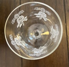 Glassware Goblet Queen Esther by HOMER LAUGHLIN 5.5”H Set Of 6