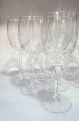 11 Cristal d’Arques Longchamp Wine Glasses 24% Lead Crystal France 7¾»