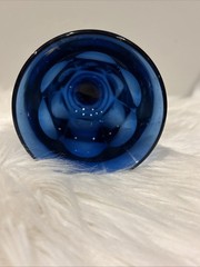 Vintage Old Williamsburg Deep Blue Imperial Glass Goblets – Set of 2