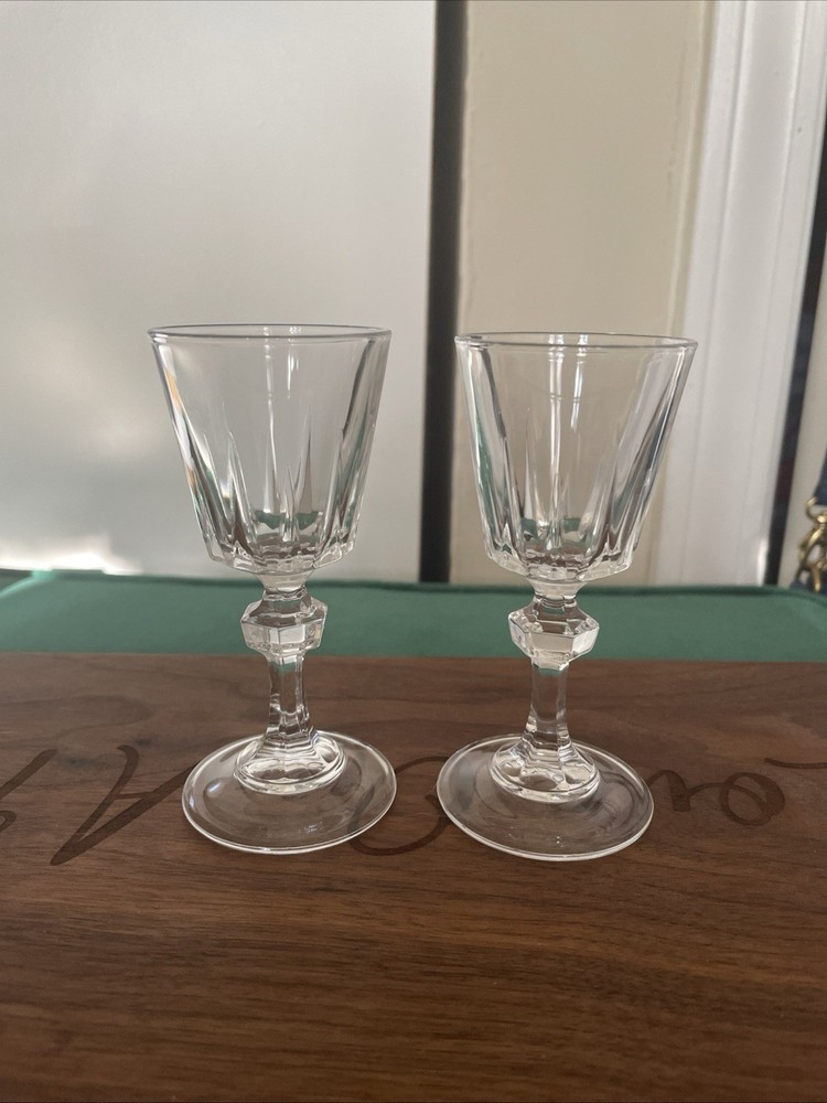 Cristal D’Arques Durand Chantelle Crystal 4 3/8” Cordial Set Of 2