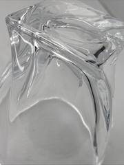 Set of (4) of Mikasa Twisted Motion Crystal Old Fashioned 3.75” Tumblers