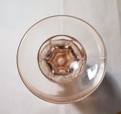 Pair of Vintage Indiana Glass Pink Madrid Recollection Water Goblets