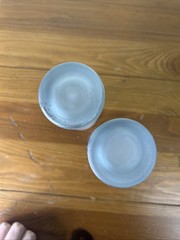 Vintage Tom Art Glass Tumblers Hand Painted Hand Made 6-3/4″