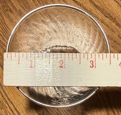 Vintage Elegant Glass Optic Swirl Sherbet Champagne Platinum Rim Pontil Set 2