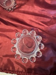 4 Vintage Anchor Hocking Boopie Highball Glasses Clear Berwick Bubble Foot 5″