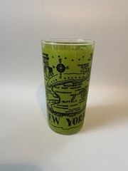 Vintage New York State Souvenir Frosty Glass Map – Niagara Falls | Hazel Atlas