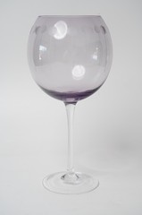 Mikasa Cheers Amethyst Water Goblet Balloon Wine Glass 9″ Verticals Lines & Dots