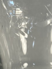 Vintage Normany Pattern Libbey Clear Drinking Glass Geometric Star Pedestal Base