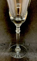 ANTIQUE Central Glass Works 1470 Clear Water (wine) Goblet 8.5″