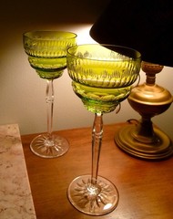 Val St Lambert cut to clear Color Changing American Brilliant Cut Glass ABP
