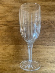 SET OF 3 Gorham Crystal SUNDANCE 8-3/8″ Ice Tea Glasses; Water Goblets Excellent