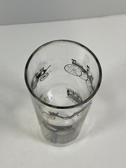 Vintage Libbey Horseless Carriage Drinking Glass 7″