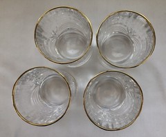 Royal Crystal Rock Aurea Double Old Fashioned Glasses Set of 4
