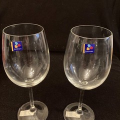 Vtg Luminarc Grand Bordeaux Wine Glasses | Oversize Set of 2 | Made In France