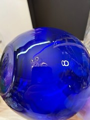 Vintage Hortensja Poland Cobalt Blue Blown Glass Decanter – 11″