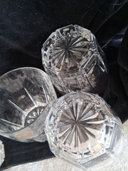 Set of 6 Heavy High Ball Glasses . Cristal d’ Arques 24% Lead Crystal
