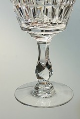 2 Vintage Tiffin Franciscan Waterford Cut Champagne/Tall Sherbet Glasses