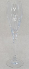 Oscar de la Renta Crystal Le Grande Fleur -Tall Champagne Flutes-9.25″