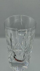 Set of 6 Wine Glasses ~ Vintage Crystal Stemware ~ Unique/Unusual! 5 7/8” Tall