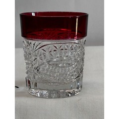 4,Tiffin Franciscan Kings Crown Ruby Flash Tumblers Glass 1050’s Vintage