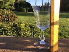 Fostoria Georgian Waters Set 5 Signed Fostoria 6 3/4” Tall Simple Elegance VTG