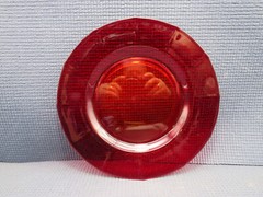 New Martinsville Crystal 34 Ruby Pattern Luncheon Plate 8″