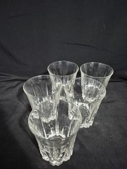 VINTAGE ANTIQUE CLEAR DOUBLE OLD FASHIONED ROCKS GLASSES LOT OF 8