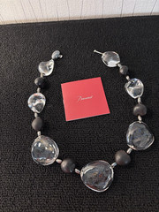 Necklace Set Light Pebbles In Baccarat Crystal