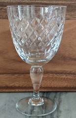 Vintage D/C Royal Brierley Coventry Cut Crystal Water Wine Glass 6 3/4″ England