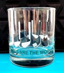 Cristar Golf Old Fashioned Whiskey Glass «Decisions Are The Worst»