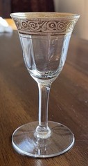 2 Tiffin-Franciscan MINTON Gold Rimmed Clear Cordial Glasses – FREE SHIPPING