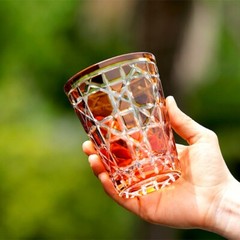 Diamond Cut Clear Crystal Glasses For Whiskey Vodka Drinkware various colors