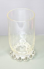 Imperial Glass Candlewick Water Goblets – Clear Beaded Base, Vintage 4¾» Pair