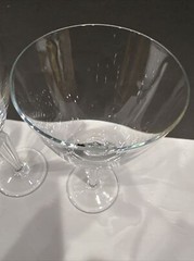 Vintage Miller Rogaska Crystal Wine Glass Tulipe 9″ H Etched/Signed