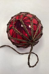 Holmegaard / Kastrup / Fyens Glasvaerker Decorative ball in net