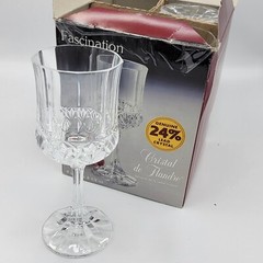 Cristal De Flandre Fascination Goblets Boxed 24% Lead Crystal 4-set