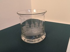 Excellent Vintage Toscany Crystal Highball Old-Fashioned Hand Etched Blown