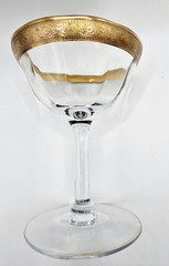 Tiffin-Franciscan One Vitg Minton Pattern 22-Karat Gold-Encrusted & Hand Blown
