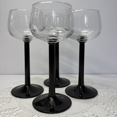4 Cristal D’Arques Durand Domino Signature Collection Rhine Wine Glasses France