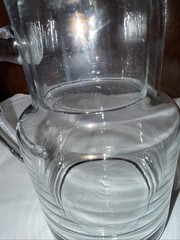 ‘Tumble Up’ Bedside Carafe Pitcher And Nesting Glass 7” Desk Nightstand Jug