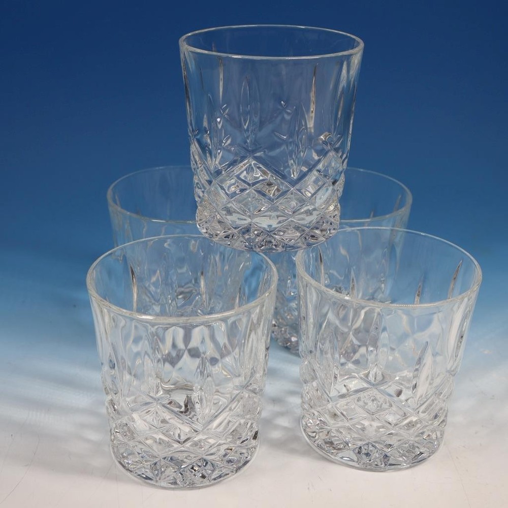 Waterford Marquis Crystal – 5 Markham Double Old Fashioned Glasses Tumblers