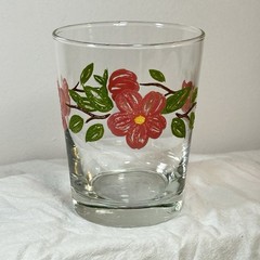 2 Franciscan Desert Rose Glass Hand Painted Tiffin Vintage 2 Set Juice Rocks