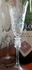 Tharaud Designs La Traviata Sherry/Cordial – Copper Wheel Engraved – Set of 6 – 