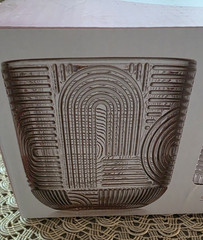 Set of 4 Pink Textured Urban Rock Glasses 13.2oz Bar / Kitchen